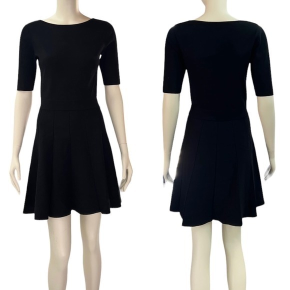Club Monaco Dresses & Skirts - Club Monaco Bateau Neck Knit Dress Black size XS